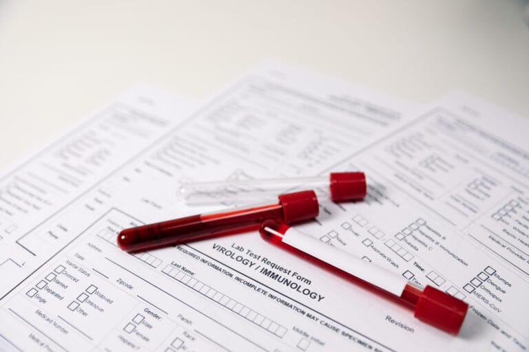 medical report with tubes of blood 2023 11 27 05 20 16 utc